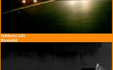 Wärmebildkamera für die Videoüberwachung bei totaler Dunkelheit