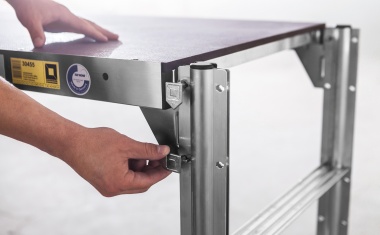 Das neue flexible Arbeitsdielen-System FlexxWork vereint das Beste aus Arbeitsdiele und Kleingerüst