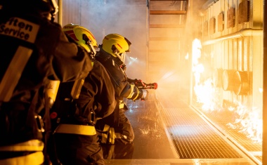 Landtagsabgeordnete besucht Kötter Werkfeuerwehr