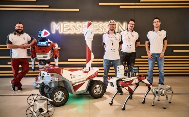 Roboter von Security Robotics in Aktion