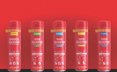 Gegen Entstehungsbrände: Feuerlöscher in Spraydosen
