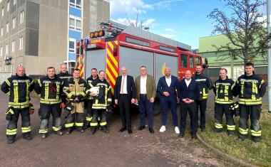 MV-Innenminister Christian Pegel besucht Kötter Fire & Service