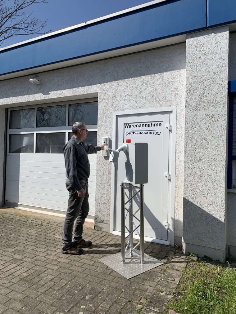 Einsatz im Eingangsbereich