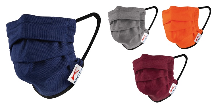 Die Mund-Nasen-Masken von Kübler sind kein Einmalprodukt, sondern können...