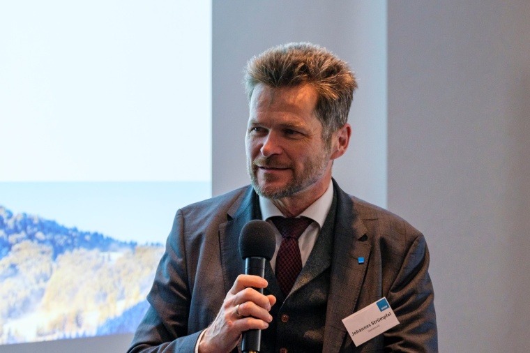 BVSW-Präsident und Siemens-Sicherheitschef Johannes Strümpfel bei der...
