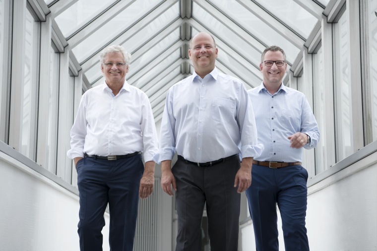 Die PCS Geschäftsführer: Walter Elsner, Ulrich Kastner-Jung und Matthias...