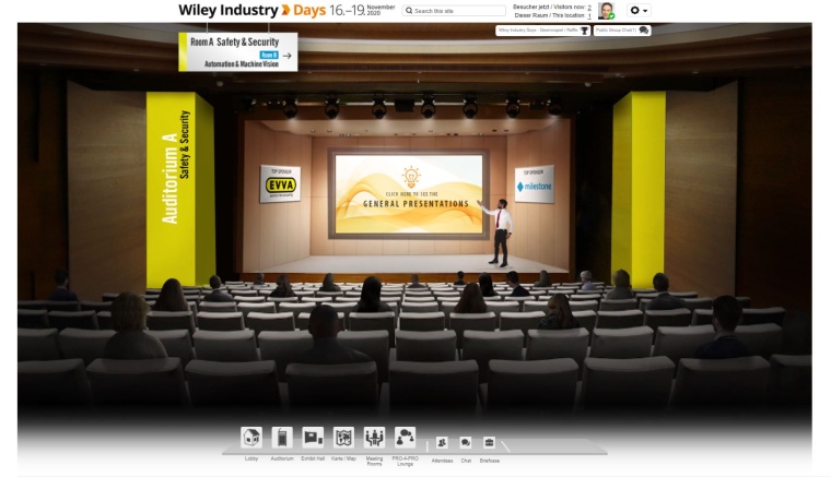 Auditoriums: in two auditoriums - also here A for Safety & Security, B for...