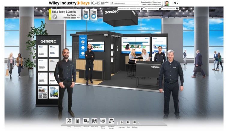 Take Genetec, for example: The team at the stand of the provider of IP-based...