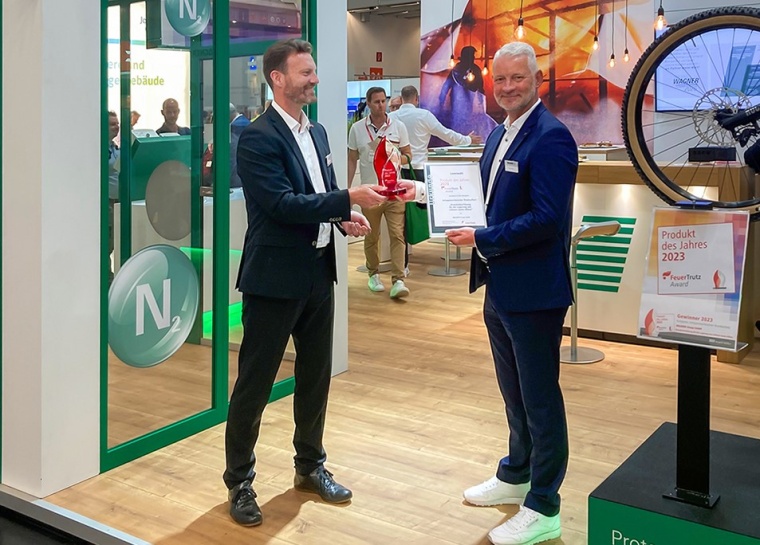 Reiner Milski (r.), Geschäftsführer der Wagner Deutschland GmbH, und André...