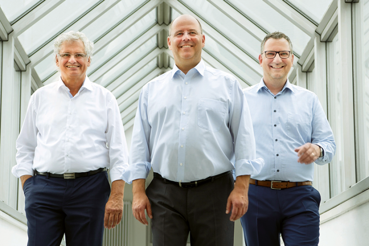 Walter Elsner, Ulrich Kastner-Jung und Matthias Kleemeier, Geschäftsführer...