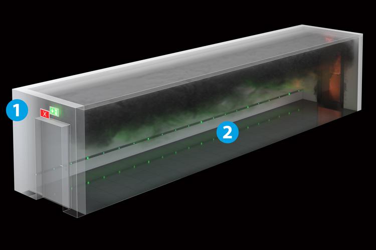 Inotech GMS Rettungszeichenleuchte Sicherheitsleitsystem