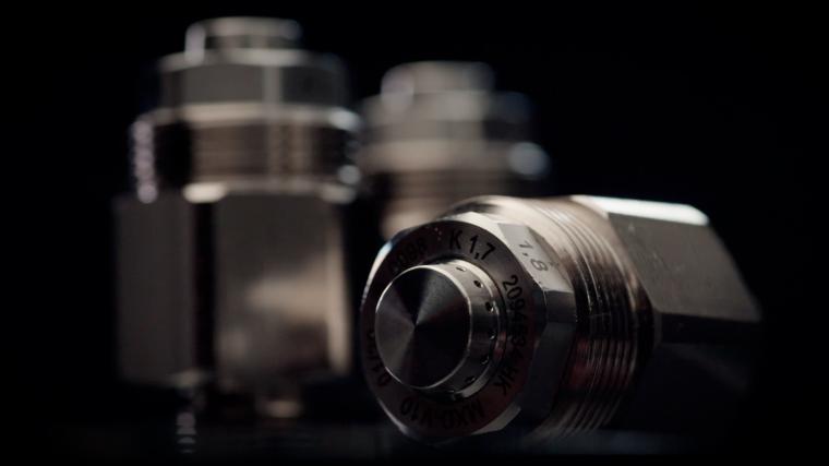 Die Minifog marine XP Löschdüse, weiterentwickelt für den Einsatz bei...