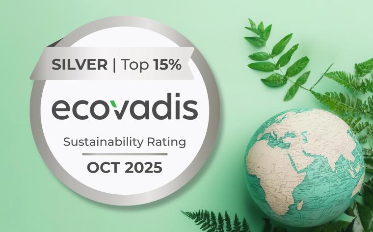 Moxa erhält die EcoVadis Silber-Medaille