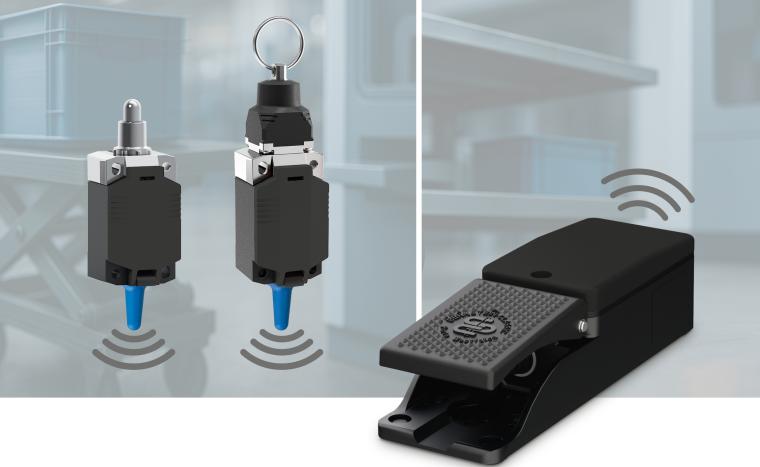 Kabellose Positions- und Fußschalter von Bernstein