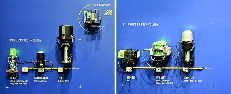 Ventilköpfe mit ASi-5 von unterschiedlichen Herstellern