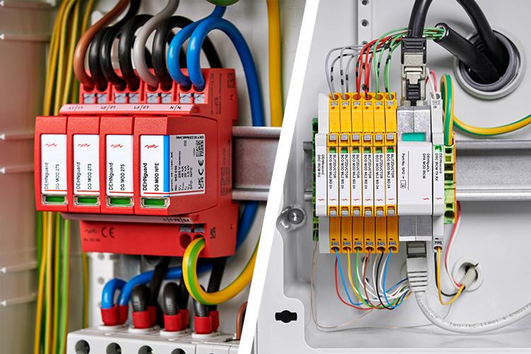 DEHNguard MP; BLITZDUCTORconnect mit DEHNpatch