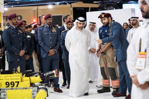 His Highness Sheikh Mansoor bin Mohammed bin Rashid Al Maktoum tours Intersec 2026